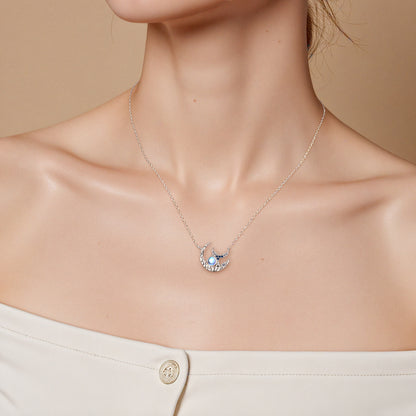 “Moonlit Mermaid” S925 Sterling Silver Necklace