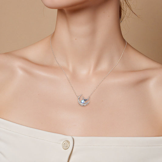 “Moonlit Mermaid” S925 Sterling Silver Necklace