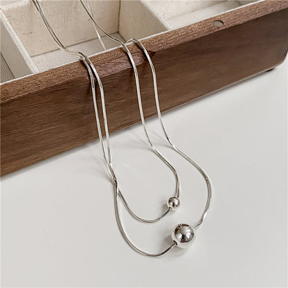 "Silver Spheres" 925 Sterling Silver Necklace