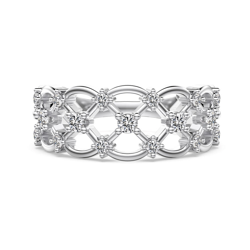 “Élise Lace” S925 Sterling Silver Vintage Openwork Ring
