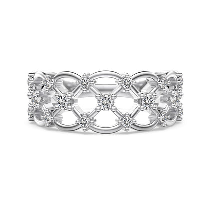 “Élise Lace” S925 Sterling Silver Vintage Openwork Ring