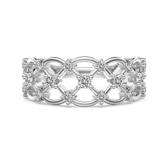 “Élise Lace” S925 Sterling Silver Vintage Openwork Ring