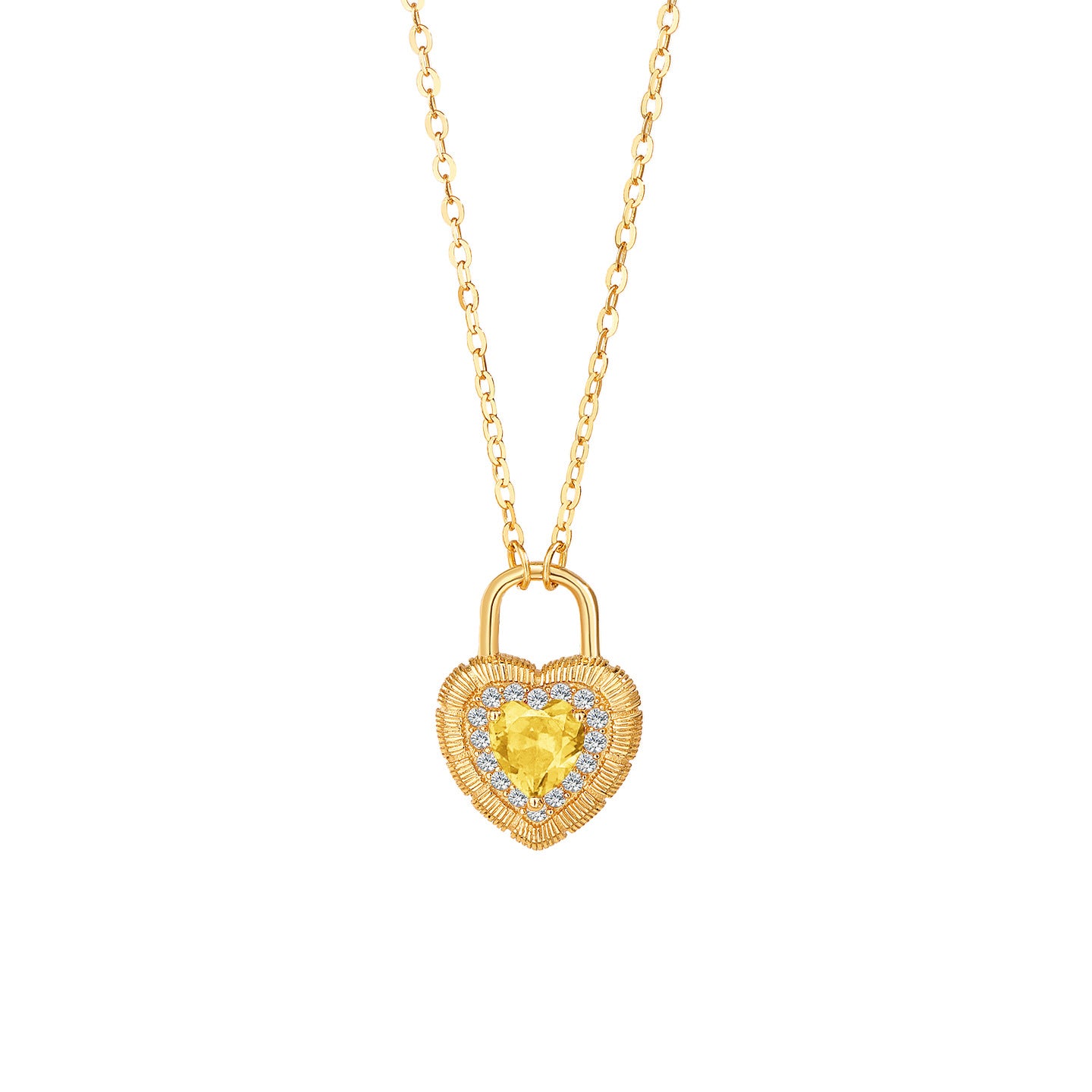 “Royal Heart Lock” S925 Sterling Silver Vintage Heart Lock Necklace