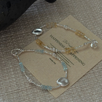 Verträumtes lila Perlenarmband – Swarovski Perlen 