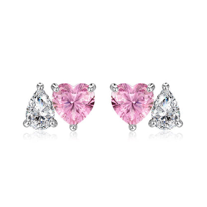 "Heart & Tear" S925 Sterling Silver Necklace and Earring Set