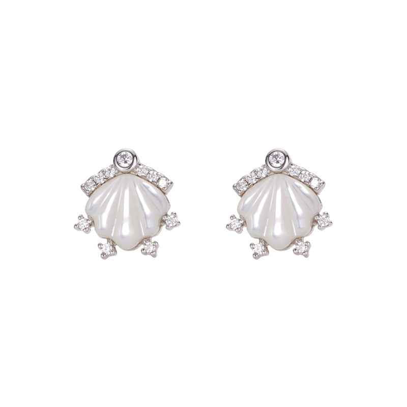 “Pearl Tide” S925 Sterling Silver Mother-of-Pearl Shell Jewelry Set