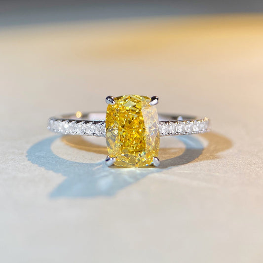 "Sunlit Heart" 925 Sterling Silver Ring