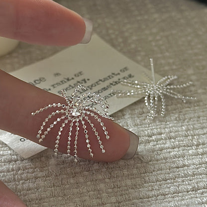 "Firework Tassel" S925 Sterling Silver Earrings