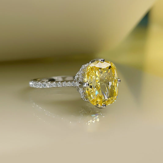 "Sunlit Heart" 925 Sterling Silver Ring