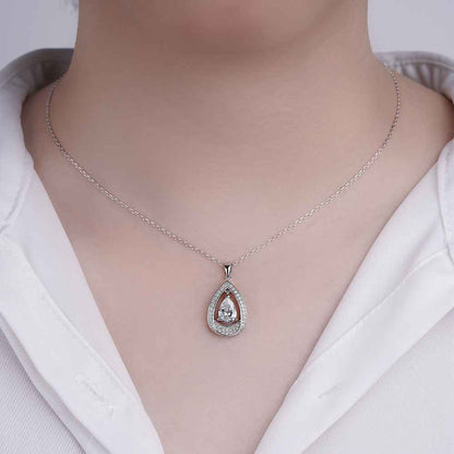 Teardrop Radiance 925 Sterling Silver Zircon Jewelry Set