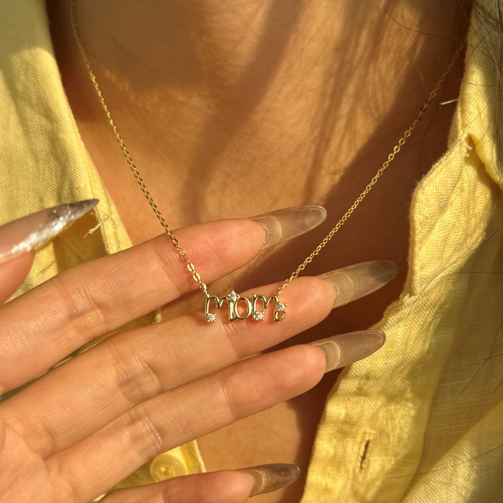 “MOM” S925 Sterling Silver Necklace