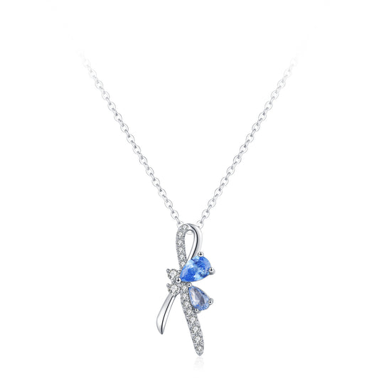 “Azure Flutter” S925 Sterling Silver Butterfly Set