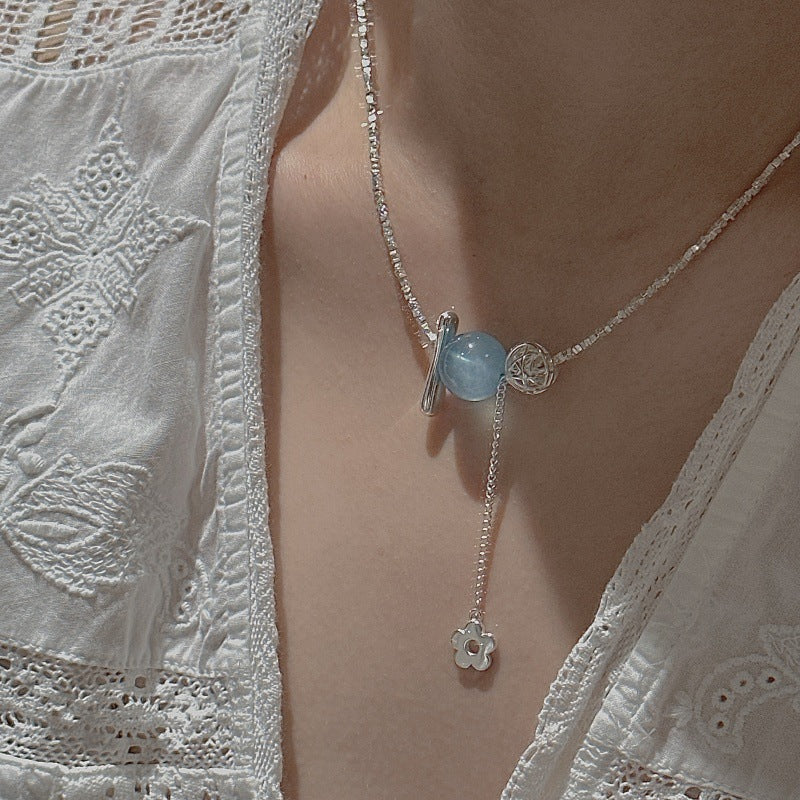"Ocean Bloom" S925 Sterling Silver Necklace