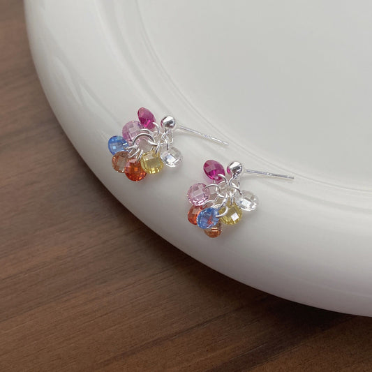 "Dopamine Sparkle" 925 Sterling Silver Earrings