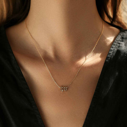 “Lucky Number” 925 Sterling Silver Number Necklace – Personalized Minimal Charm
