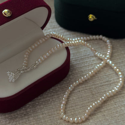 Verträumtes lila Perlenarmband – Swarovski Perlen 