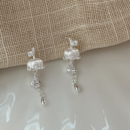 “Silver Lily of the Valley” S925 Sterling Silver Jewelry Set