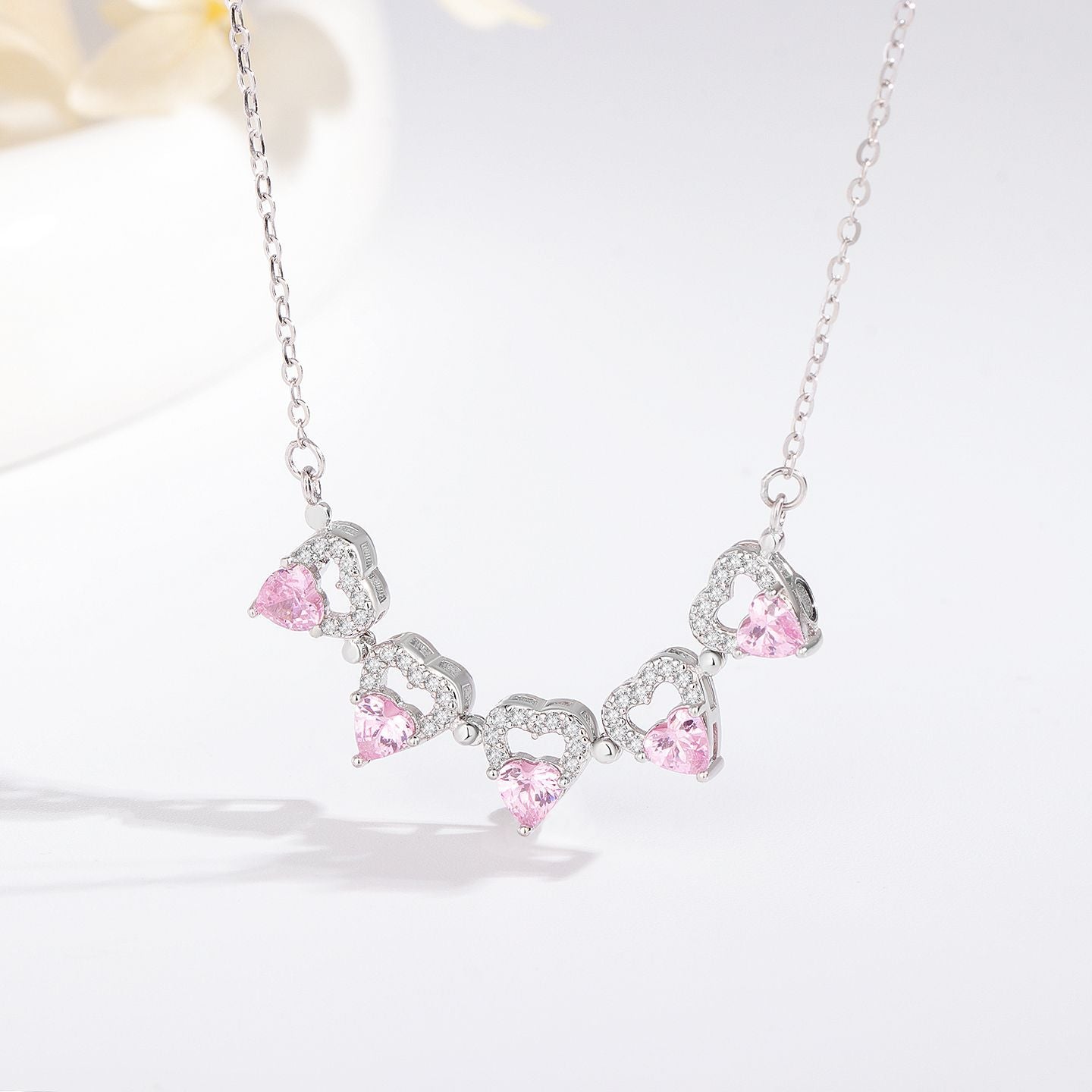 “Blooming Heart” S925 Sterling Silver Convertible Necklace
