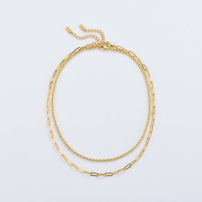Essential Link 18K Gold-Plated Brass Layering Chain
