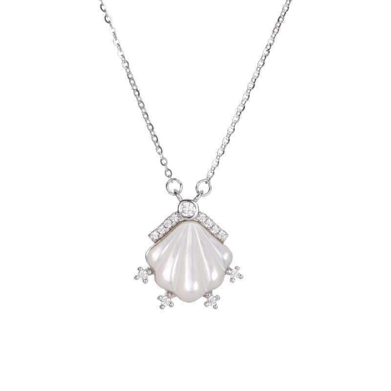 “Pearl Tide” S925 Sterling Silver Mother-of-Pearl Shell Jewelry Set