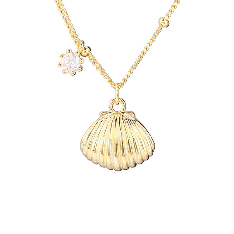 “Petite Coquille” 925 Sterling Silver Shell Necklace