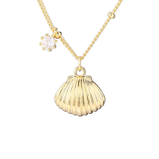 “Petite Coquille” 925 Sterling Silver Shell Necklace