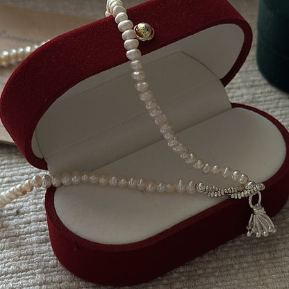 Verträumtes lila Perlenarmband – Swarovski Perlen 