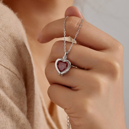 “Secret Heart” S925 Sterling Silver DIY Heart Box Necklace
