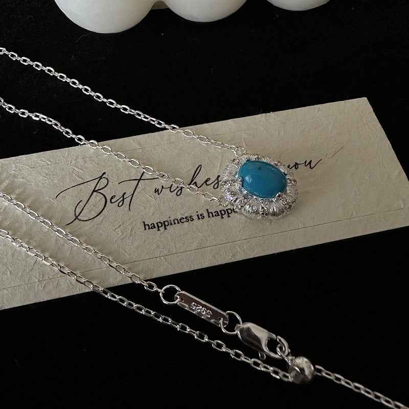 "Vintage Turquoise" 925 Sterling Silver Necklace