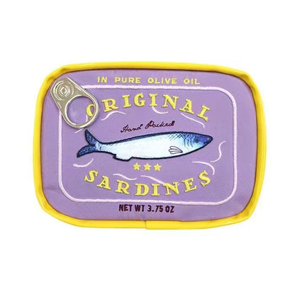 Sardine Tin Cosmetic Bag – Large Capacity Novelty PU Leather Makeup Pouch