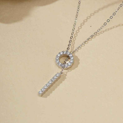 "Infinity Spark" 925 Sterling Silver Adjustable Zircon Necklace
