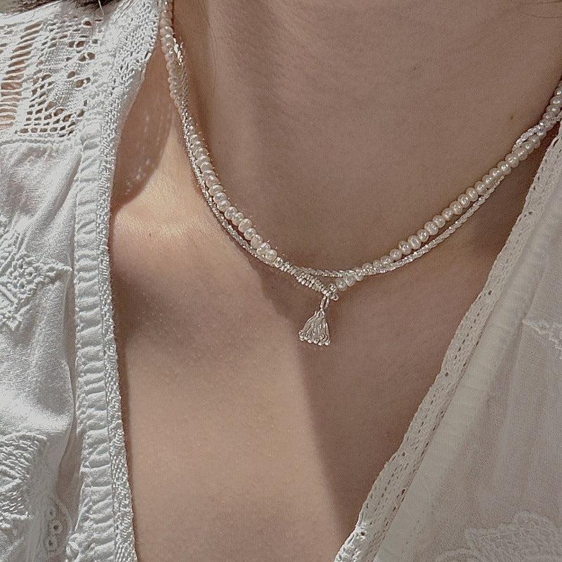 Verträumtes lila Perlenarmband – Swarovski Perlen 