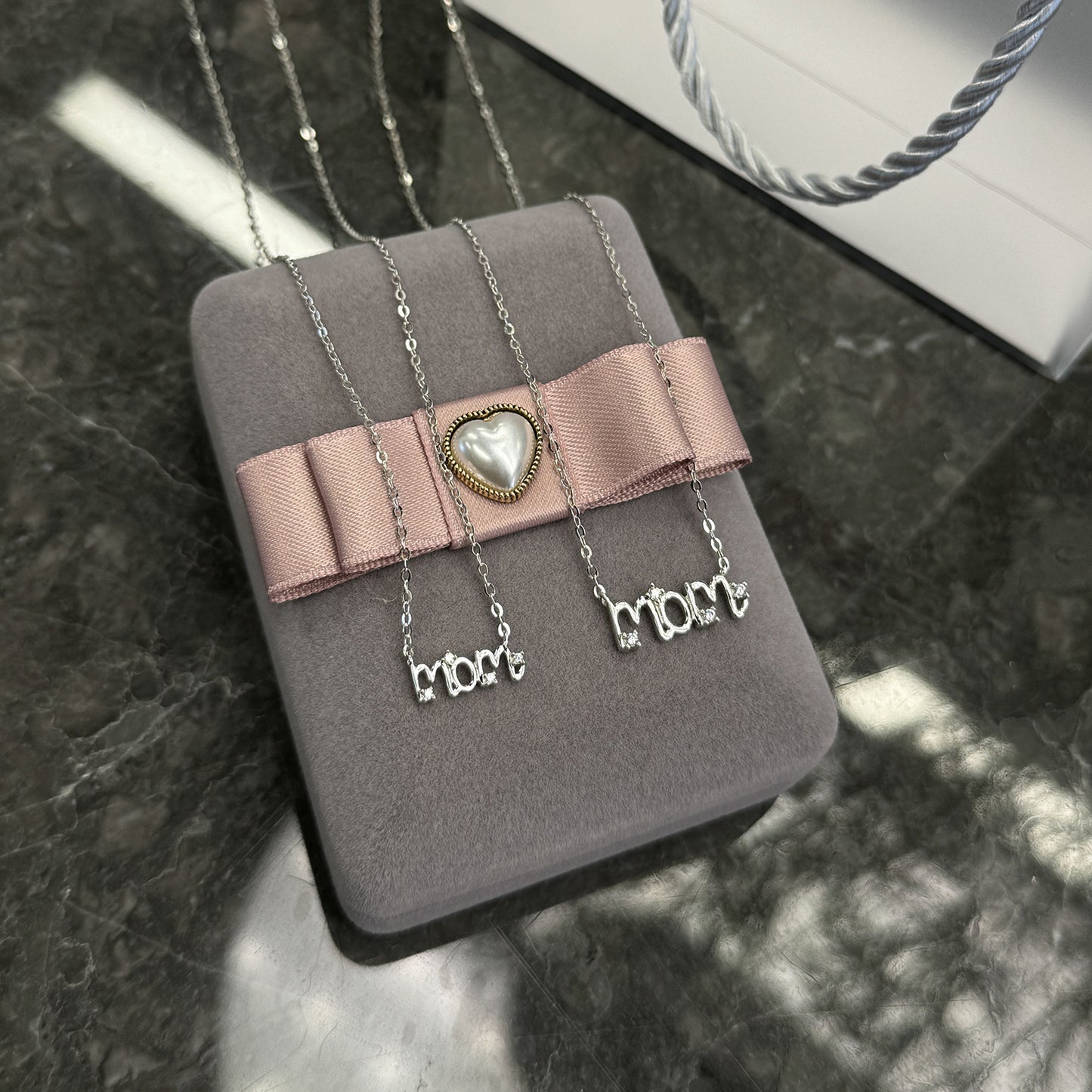 “MOM” S925 Sterling Silver Necklace