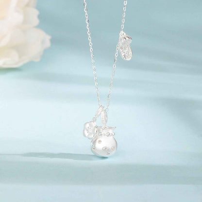 “Fortune Bloom” S925 Sterling Silver Lucky Pouch Necklace