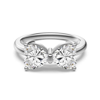“Twin Devotion” 925 Sterling Silver Double Heart Ring