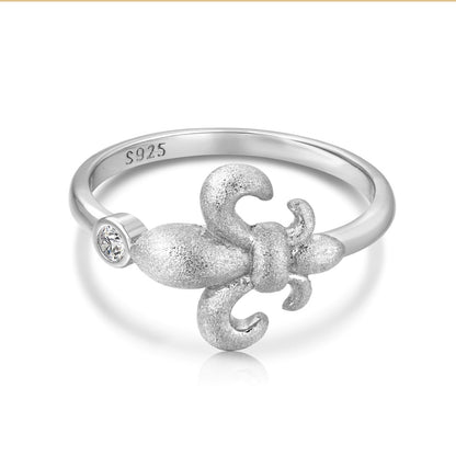 "Iris Bloom" 925 Sterling Silber Ring für den kleinen Finger 