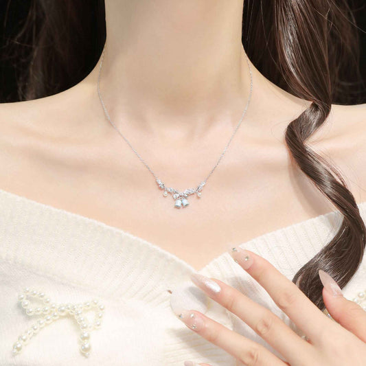 “Bluebell Reverie” S925 Sterling Silver Lily of the Valley Necklace / Bracelet