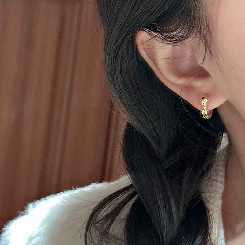"Crushed Ice" 925 Sterling Silver Earrings