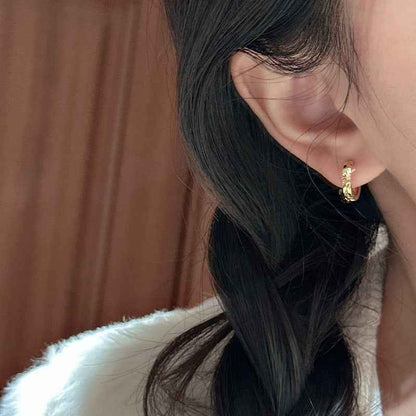 "Crushed Ice" 925 Sterling Silver Earrings