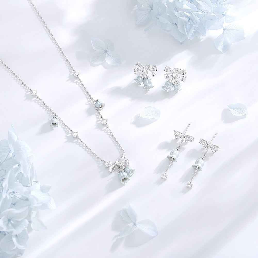 “Lily Bells” 925 Sterling Silver Jewelry Set