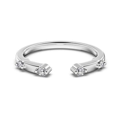 "Marquise Glow" 925 Sterling Silver Stacking Rings