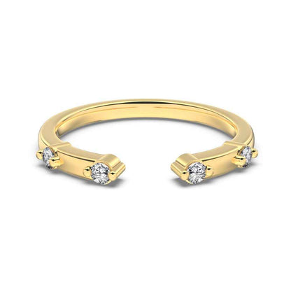 "Marquise Glow" 925 Sterling Silver Stacking Rings