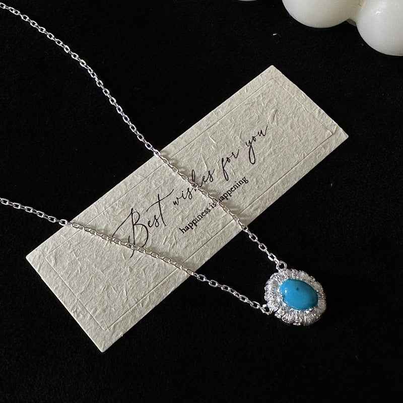 "Vintage Turquoise" 925 Sterling Silver Necklace