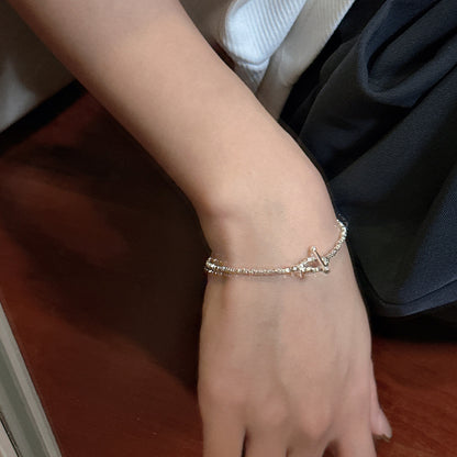 "Silver Chunks" 925 Sterling Silver Bracelet
