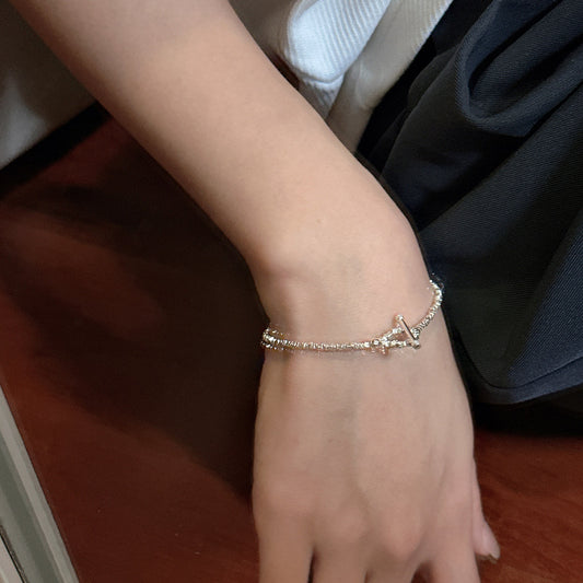 "Silver Chunks" 925 Sterling Silver Bracelet