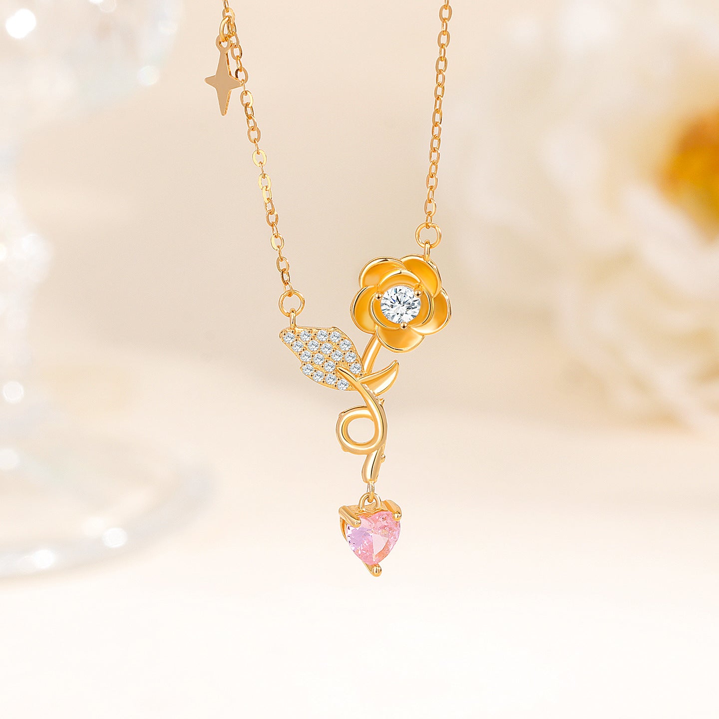 “Blooming Rose” S925 Sterling Silver Necklace