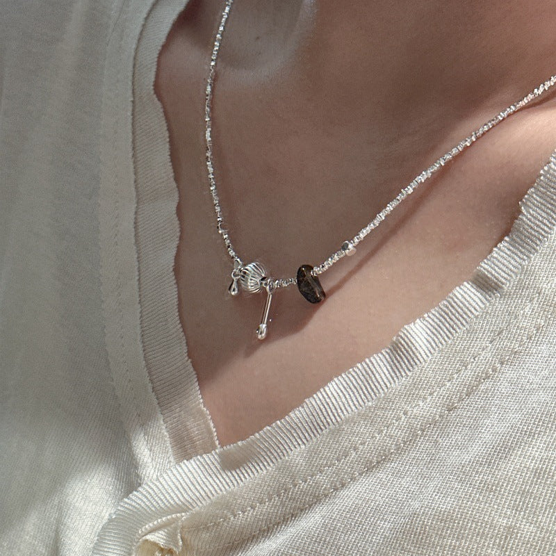 "Silver Glimmer" S925 Sterling Silver Fragment Chain Necklace