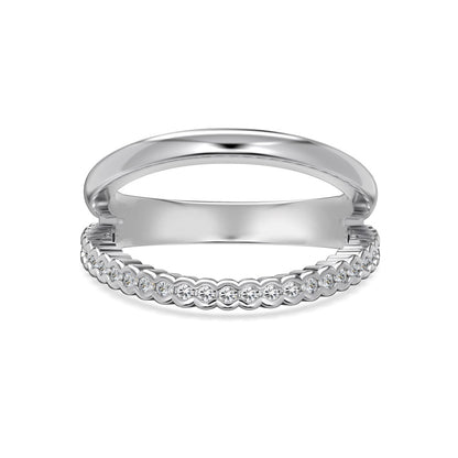 “Lumière Line” S925 Sterling Silver Irregular Line Stackable Ring