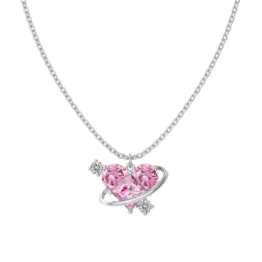 "Orbit of Love" S925 Sterling Silver Necklace