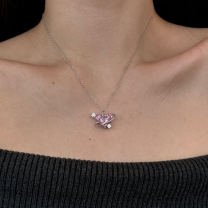 "Orbit of Love" S925 Sterling Silver Necklace